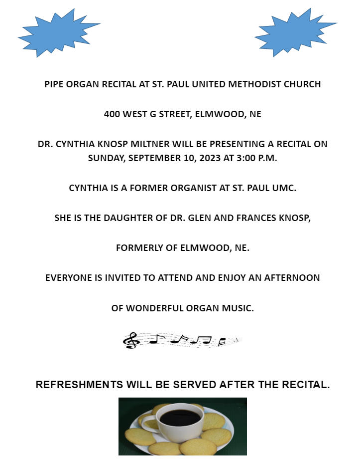 Pipe organ recital Elmwood 083023