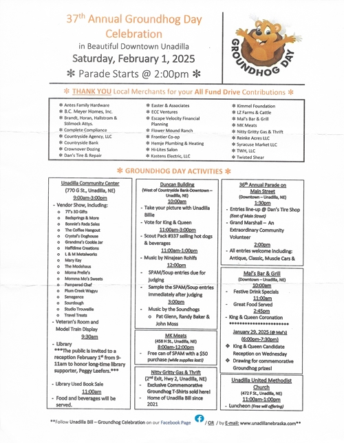 Groundhog Day Info Sheet 2025 copy