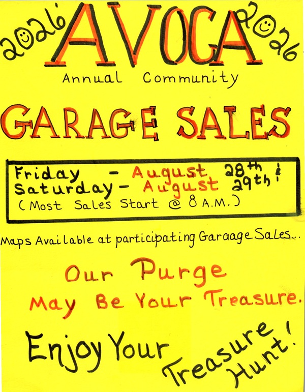 Avoca gar sales 2026