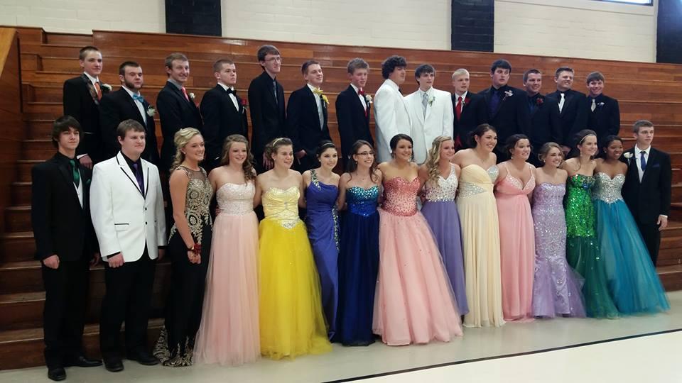 Seniors at prom