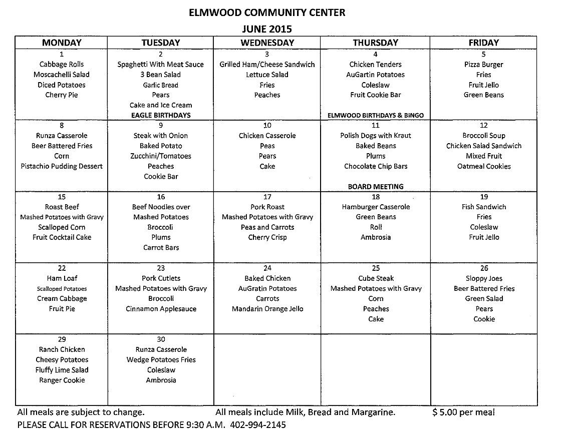 ECC menu