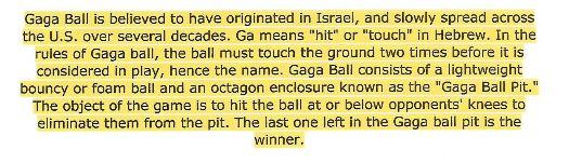 Gaga pit