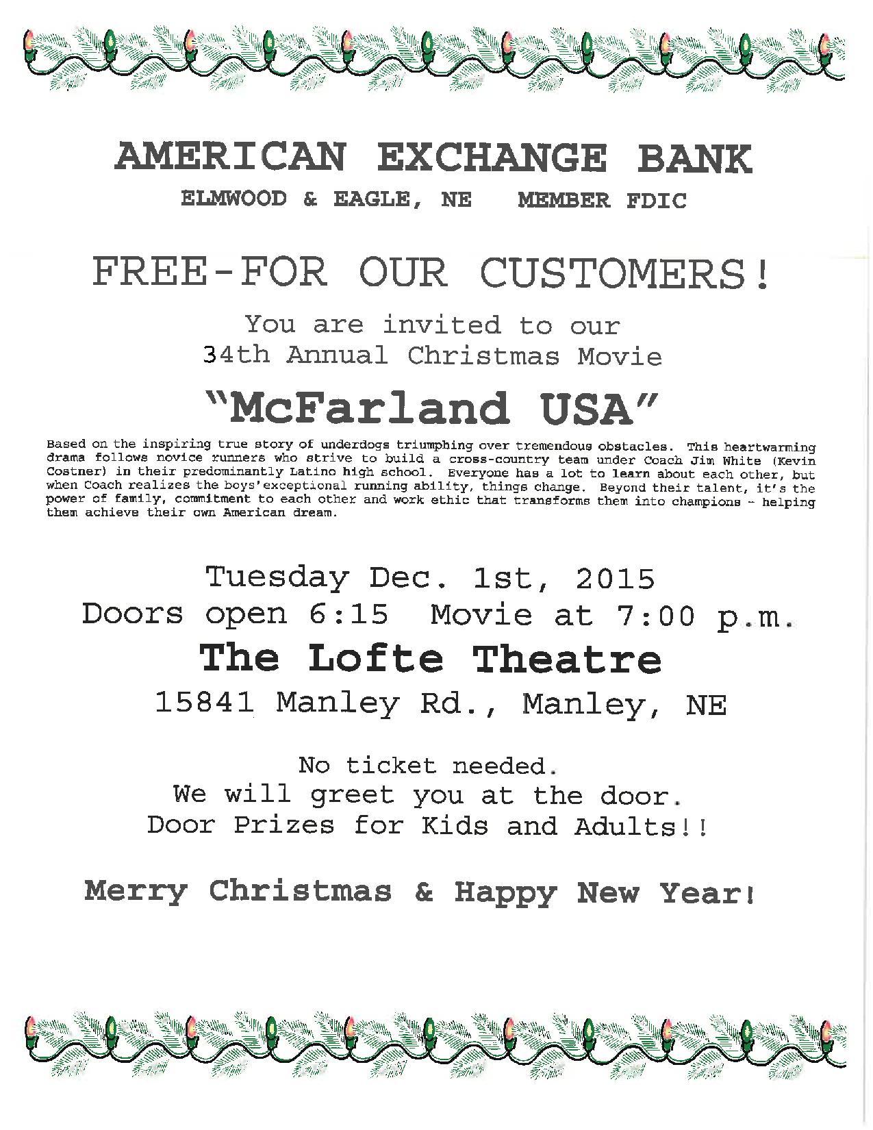 American Exchange Bank ad page 001