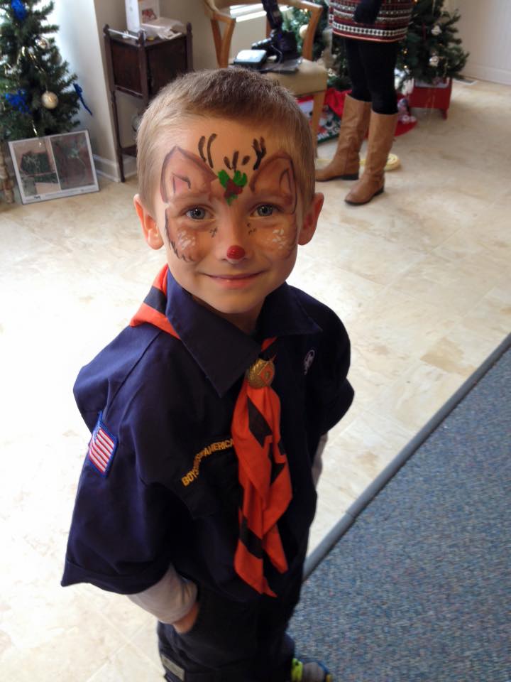 Purplepockets Christian painted face