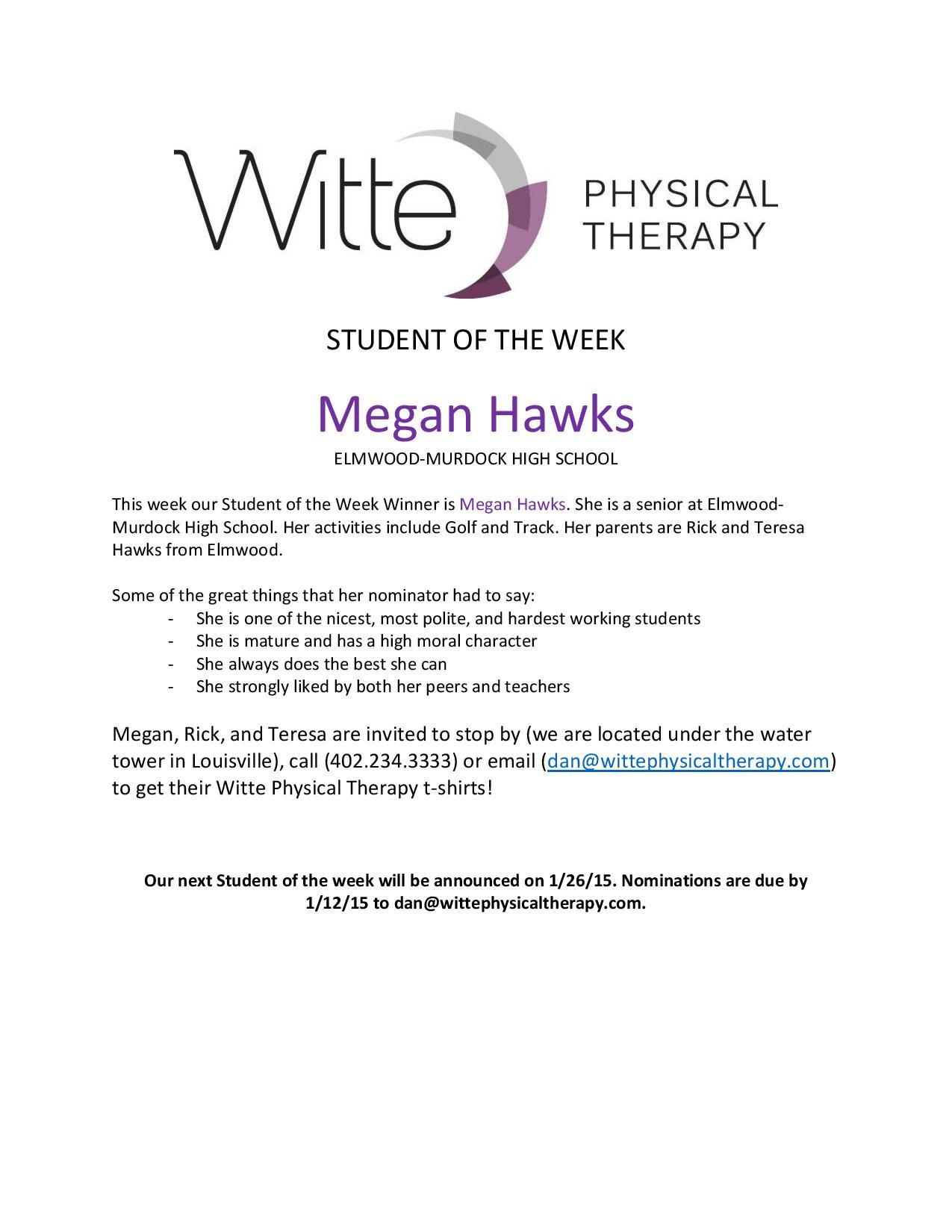 Student of the Week Selection page 001