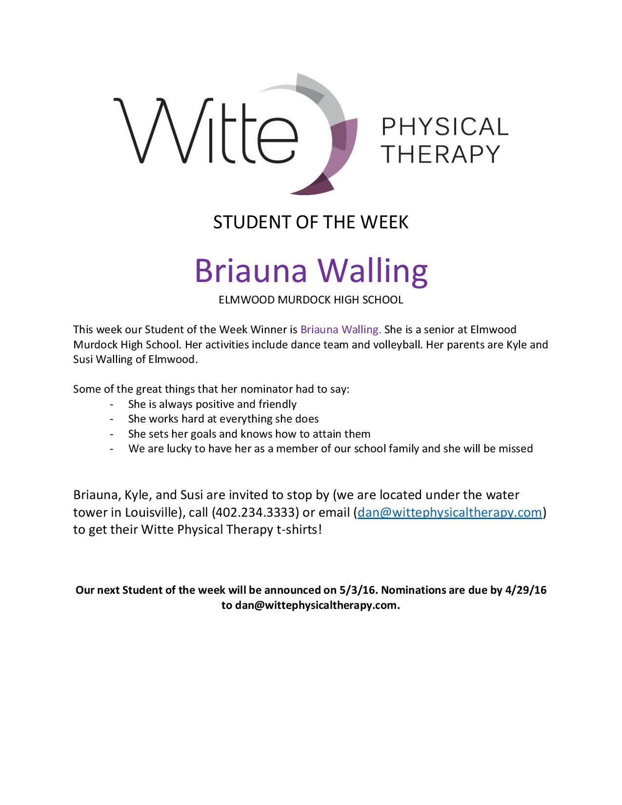 Student of the Week Selection page 001