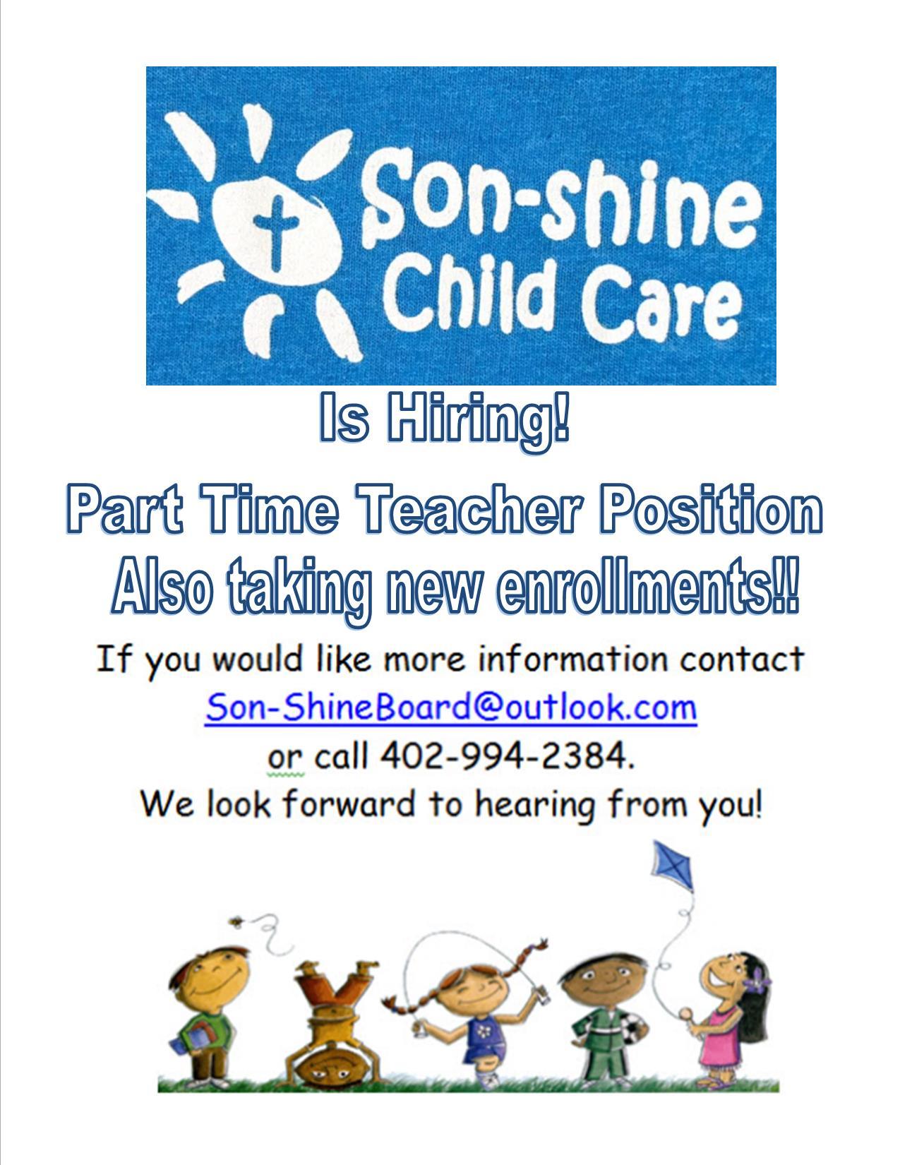 Sonshine child care