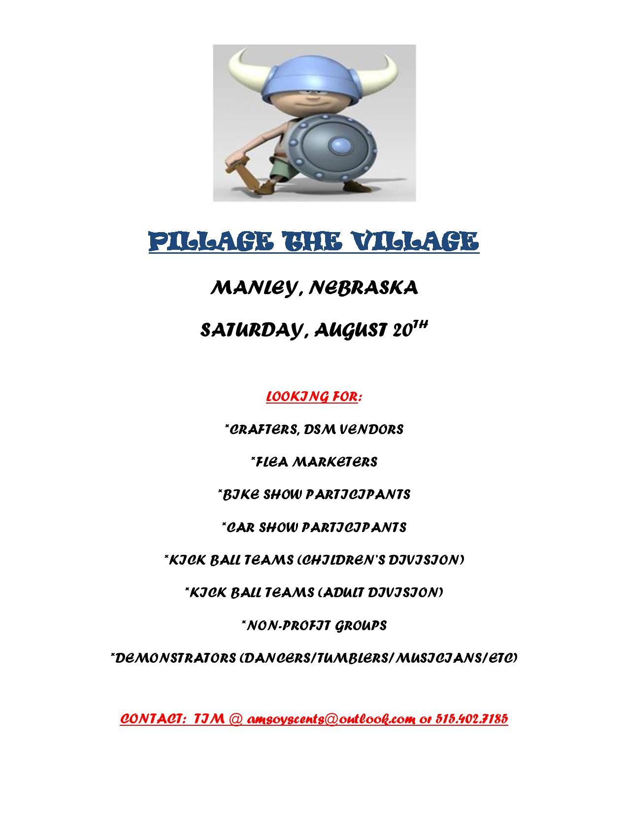 PILLAGE THE VILLAGE flyer page 001