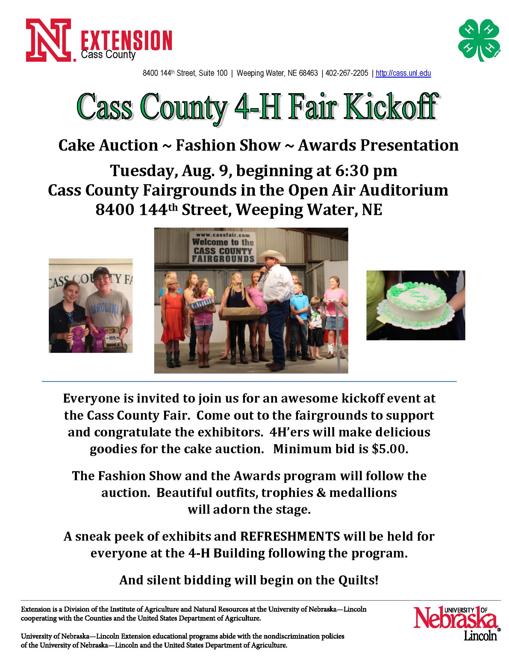 2016 Fair Kickoff Event poster and flyer Page 2