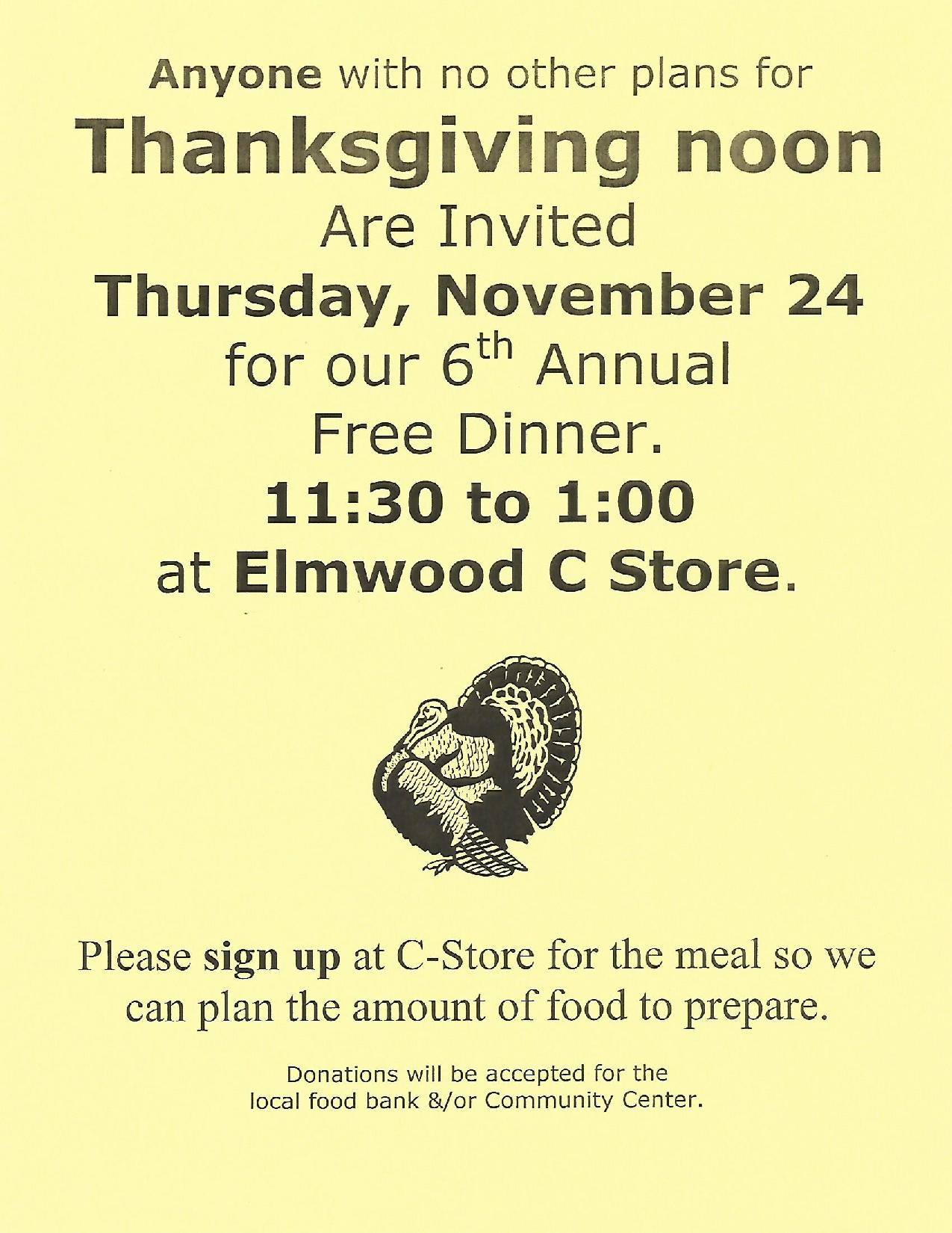 Cstore Thanksgiving