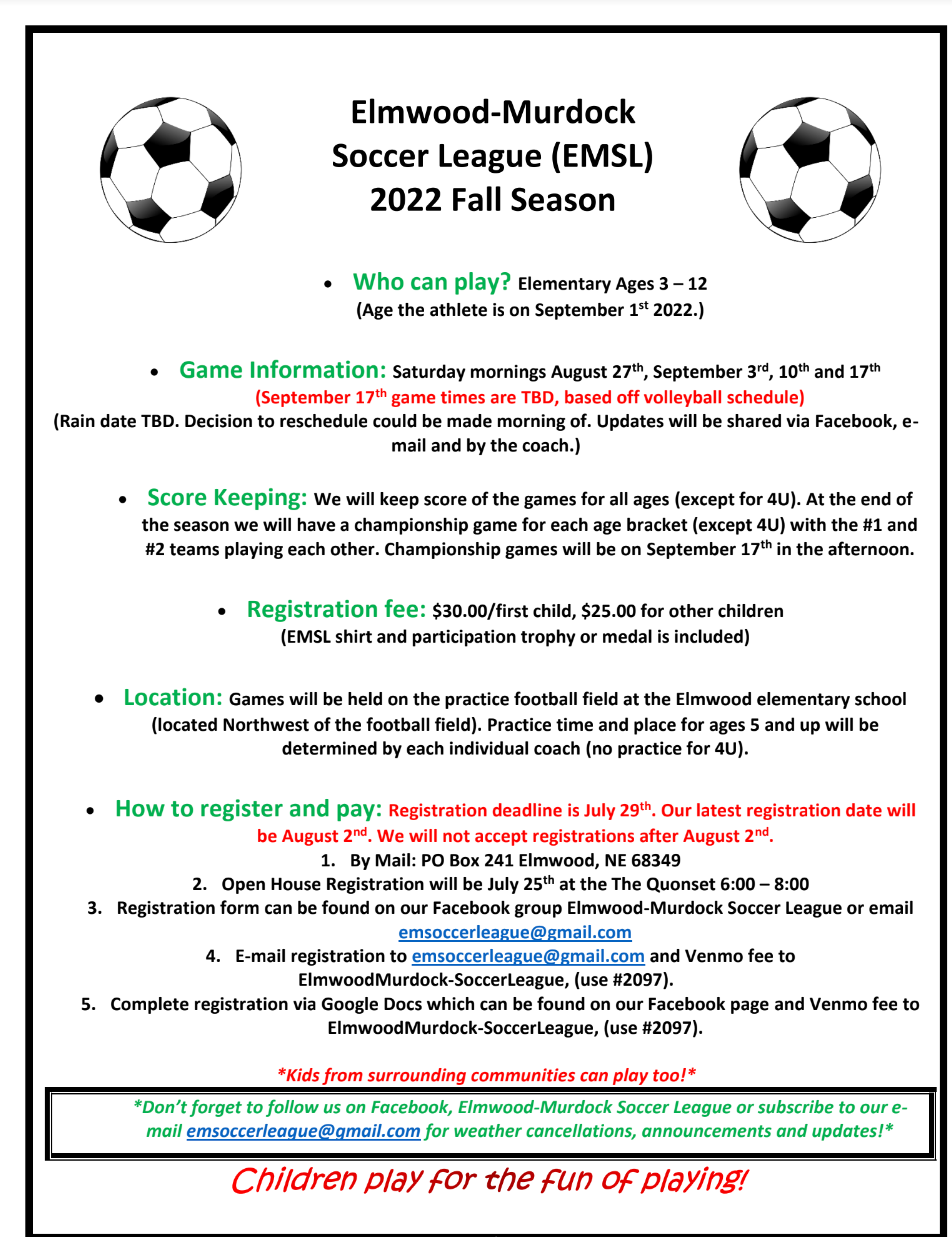 Soccer Flyer Fall 2022