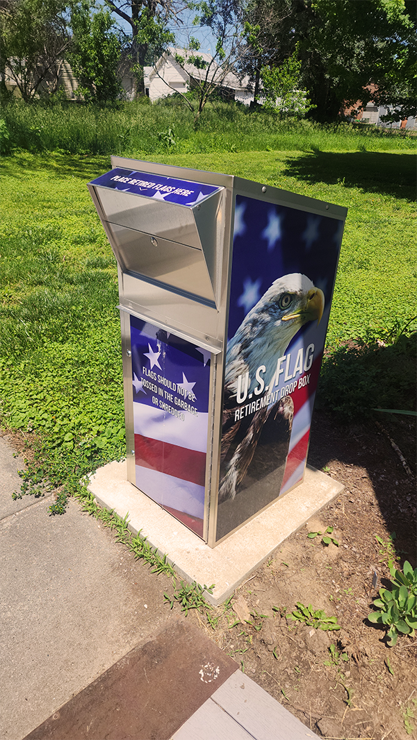 Gar Flag drop off box 2024