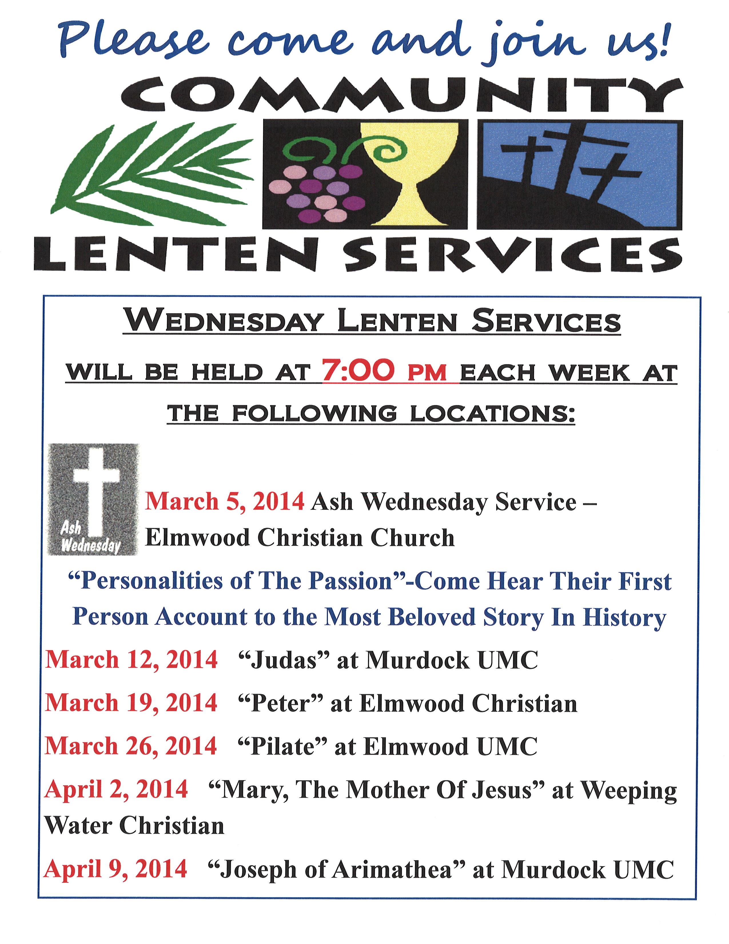 Community Lenten 4-9