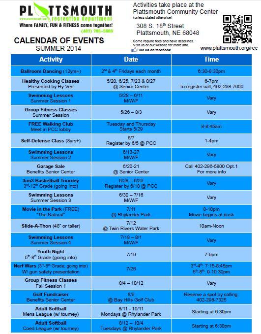 summerscheduleplattsmouth