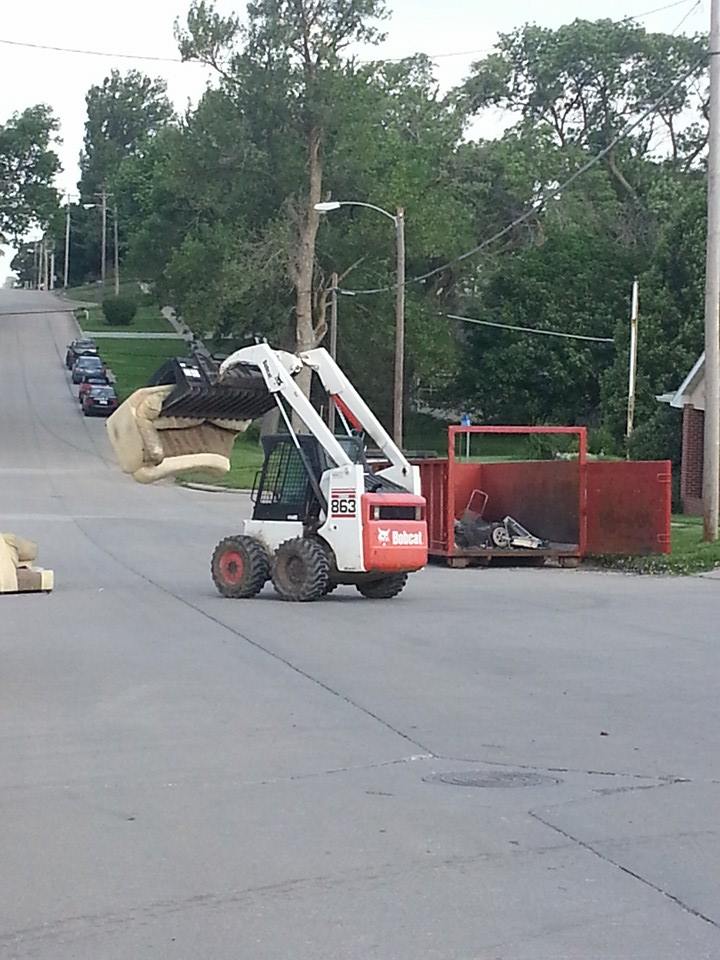 Clean Up - Bobcat at work