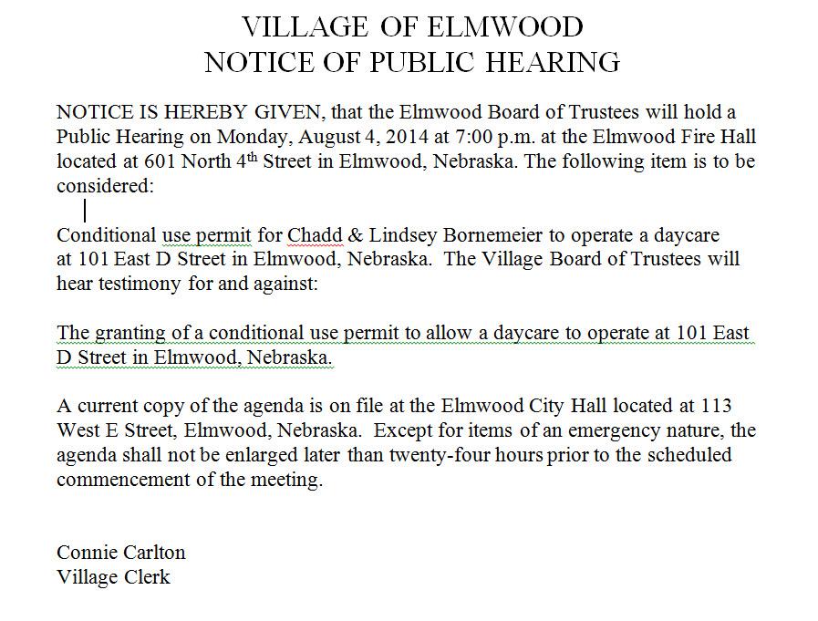 Notice of Meeting
