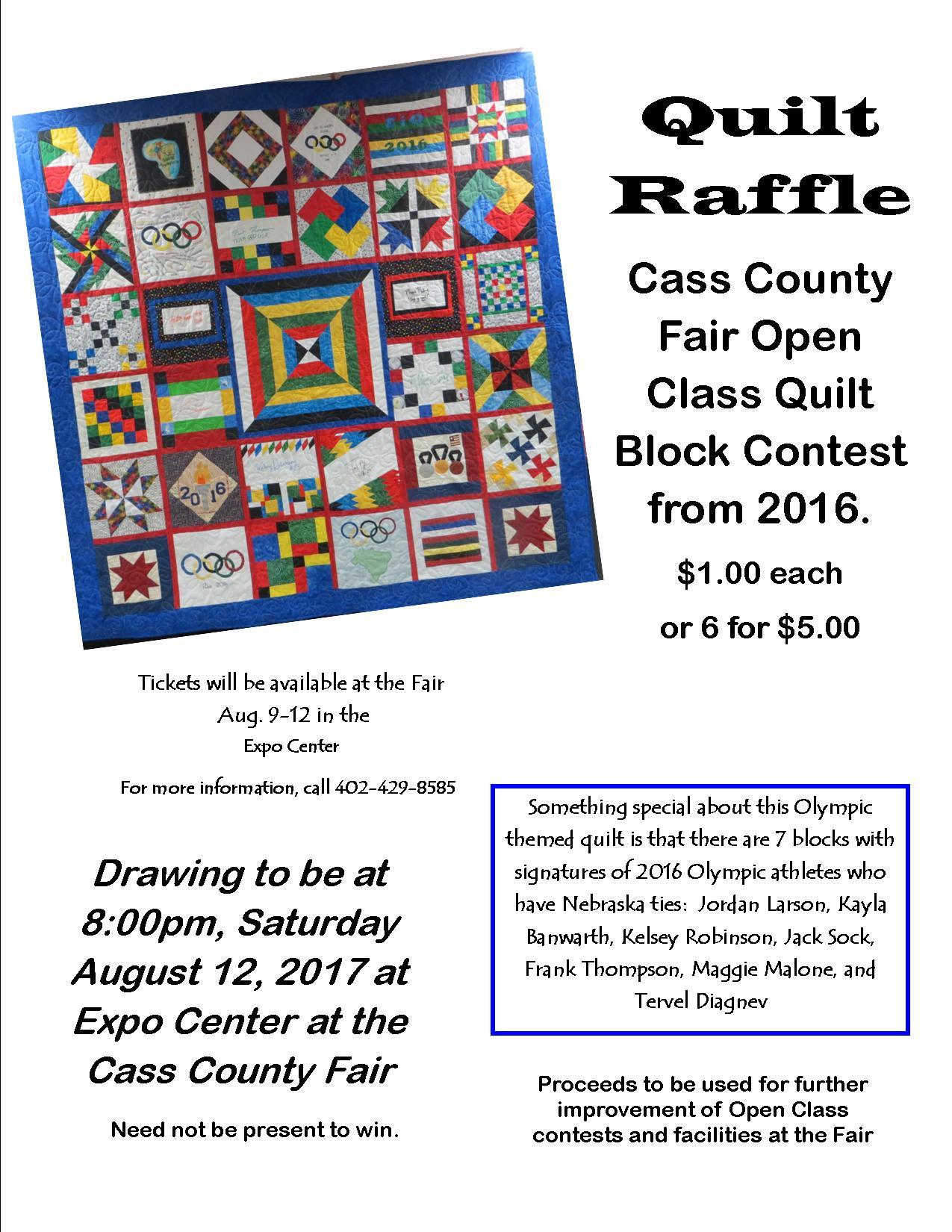 Quilt Raffle Poster