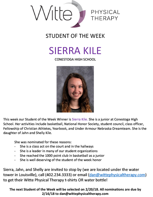 Student of the Week Selection 25