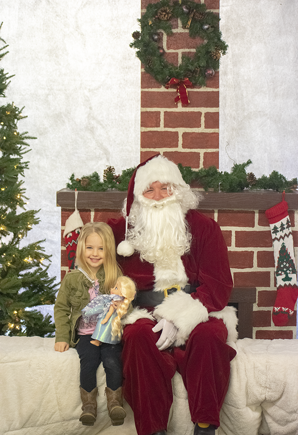 Ali Dieter with Santa 