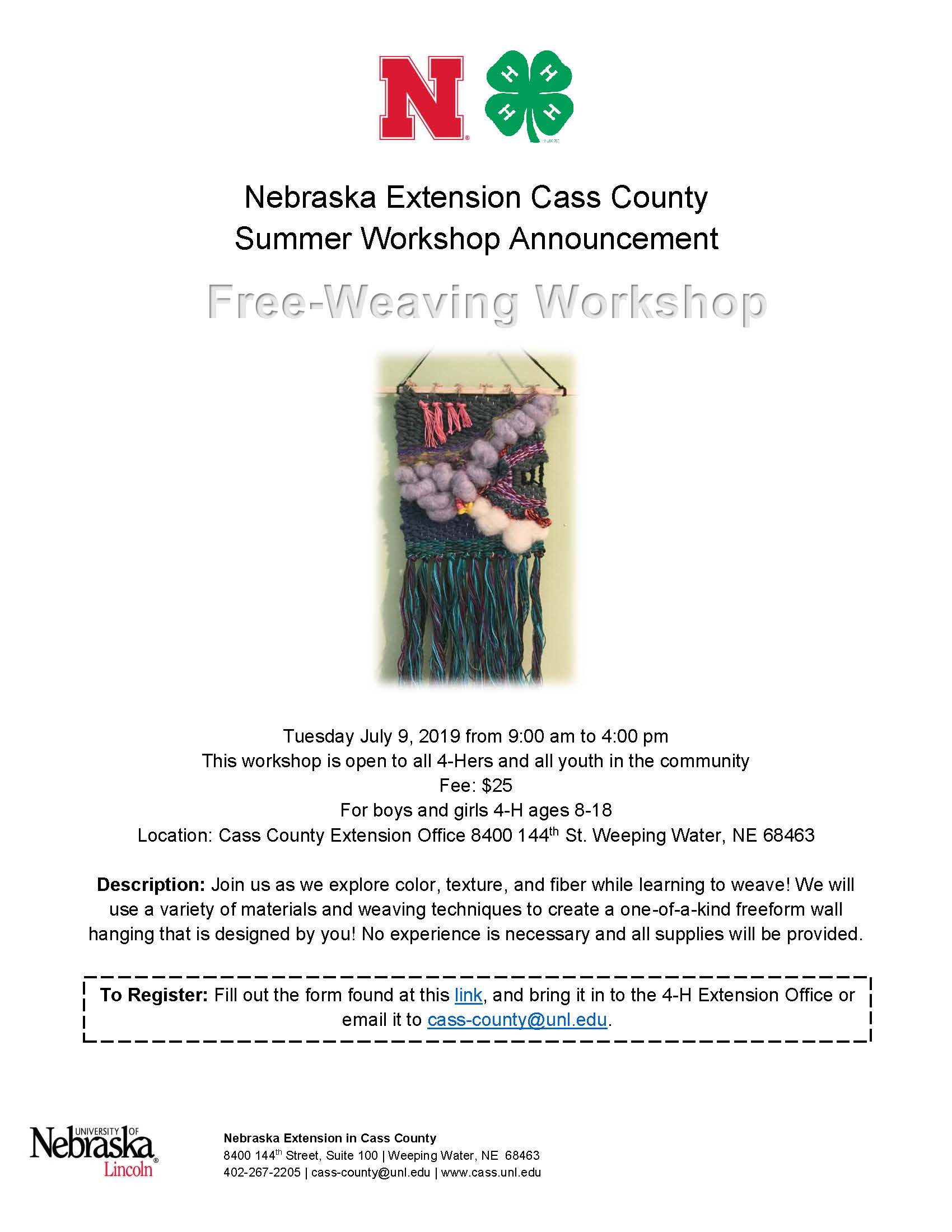 2019 Free Weaving Workshop
