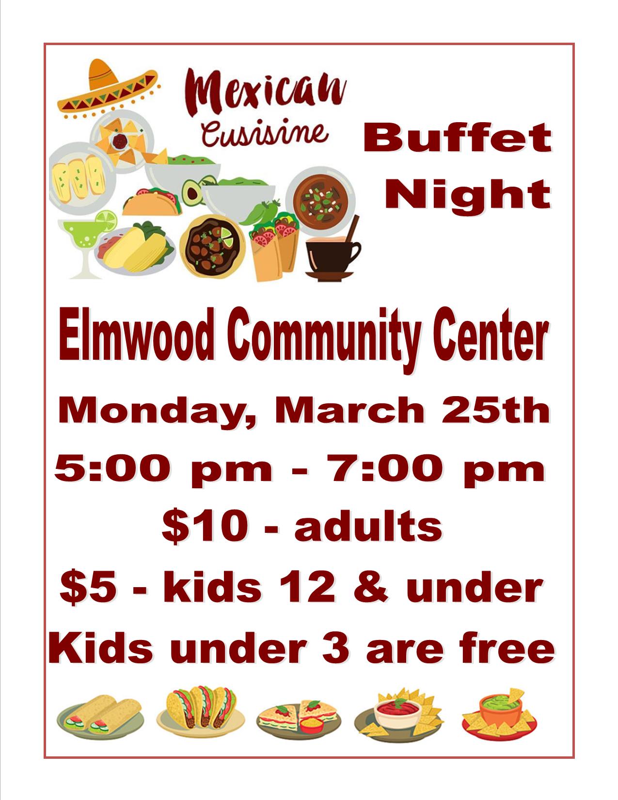 Mexican Buffet flyer