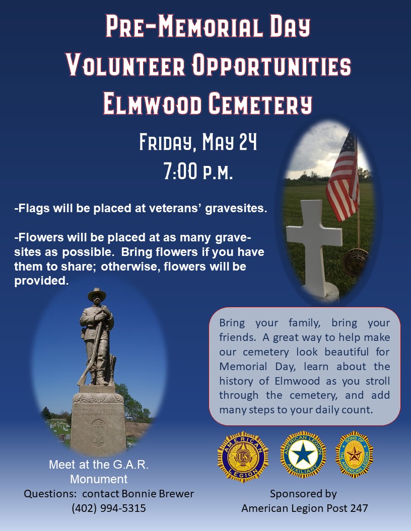 2019 Memorial Day Volunteer Opportunities