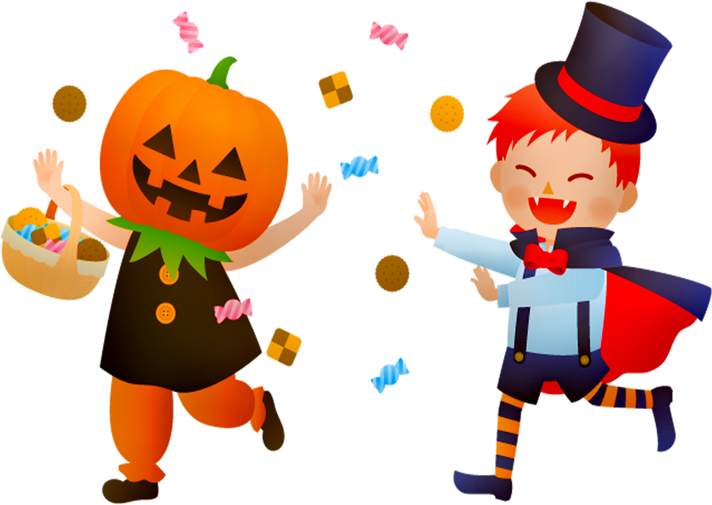 Halloween trick or treaters