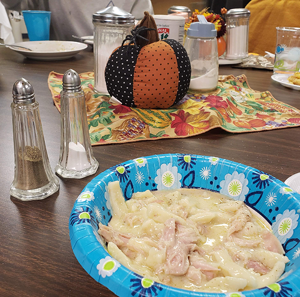 Elmwood community center meal