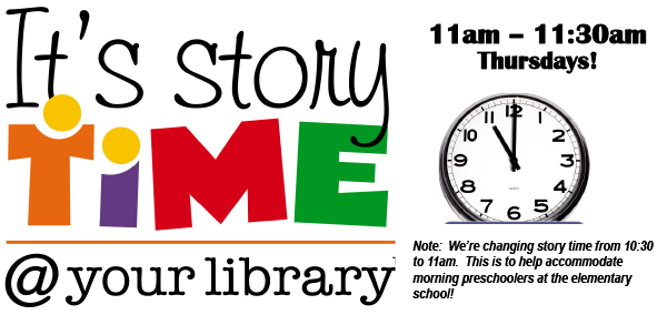 Story Time Promo elmwood library