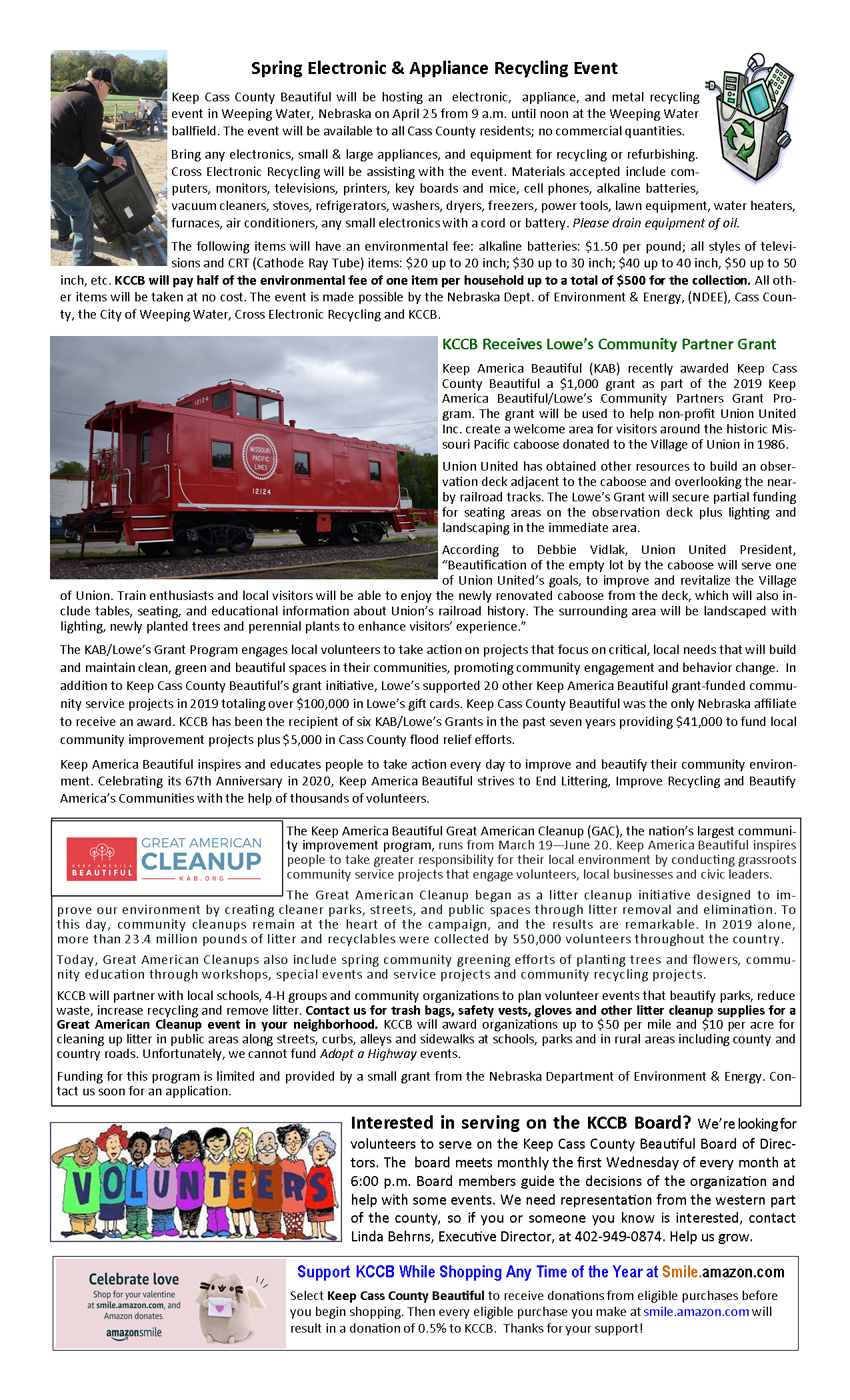 2020 Winter Newsletter page 2