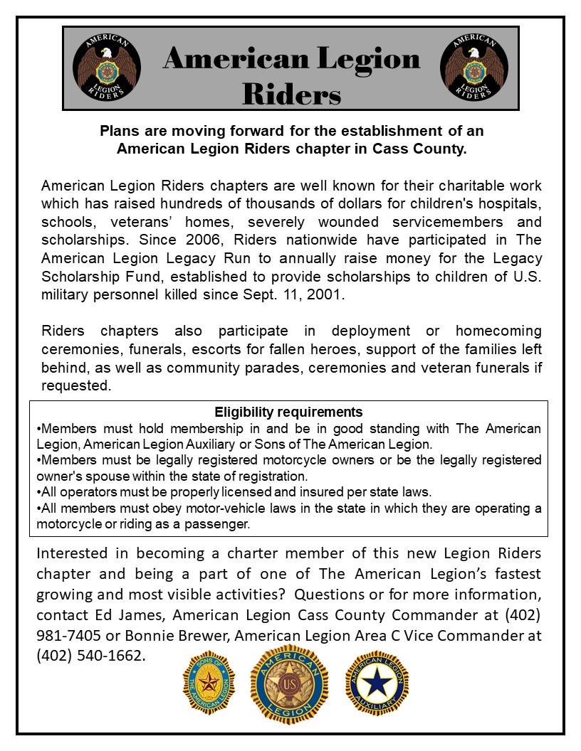 Legion Rider flyer