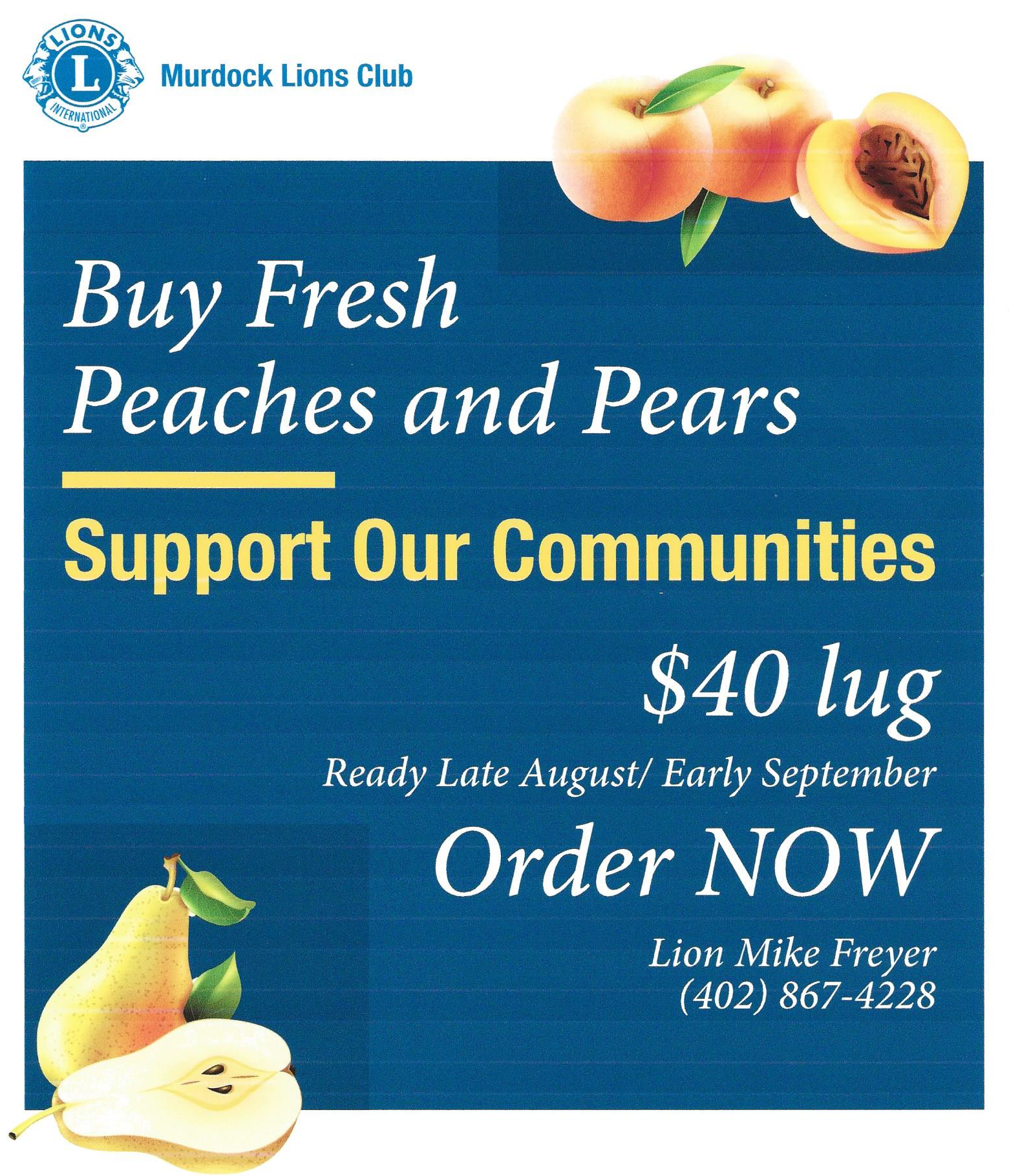 Lions peaches Pears 2020