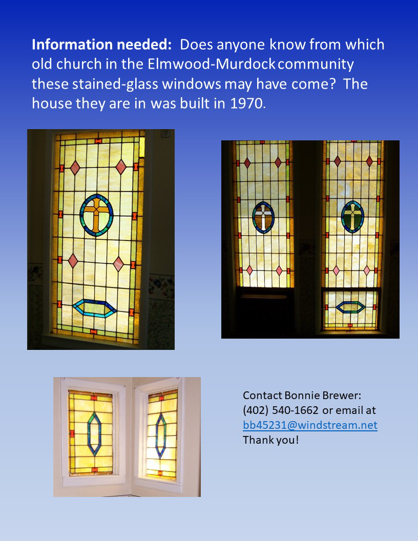 Stained Glass window flyer for newsletter