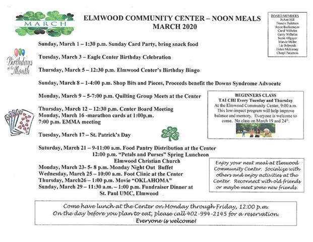 march events community center 2020