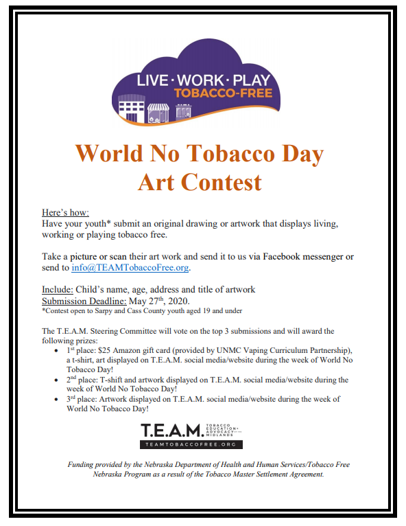 art contest no tobacco day