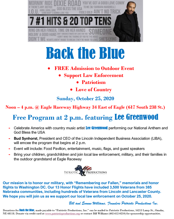 Back the Blue 10 25 2020