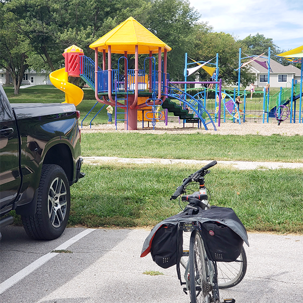 Elmwood park bike playground