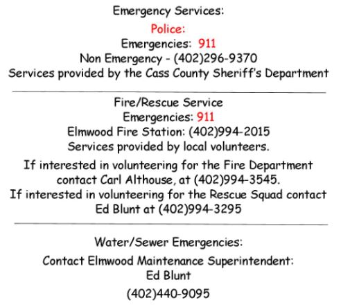 Updated welcome info