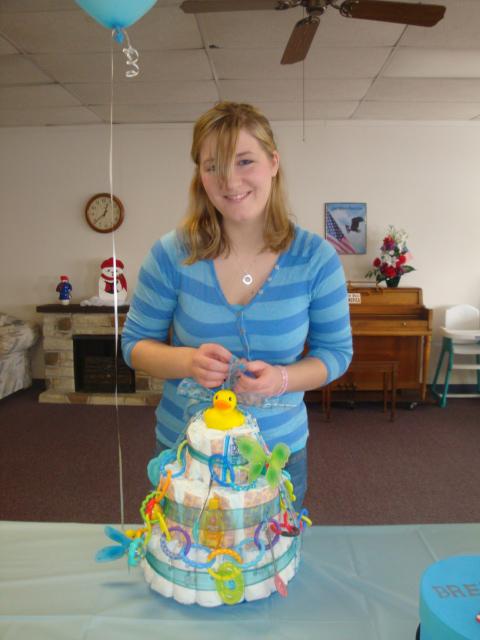Alicia_and_diaper_cake
