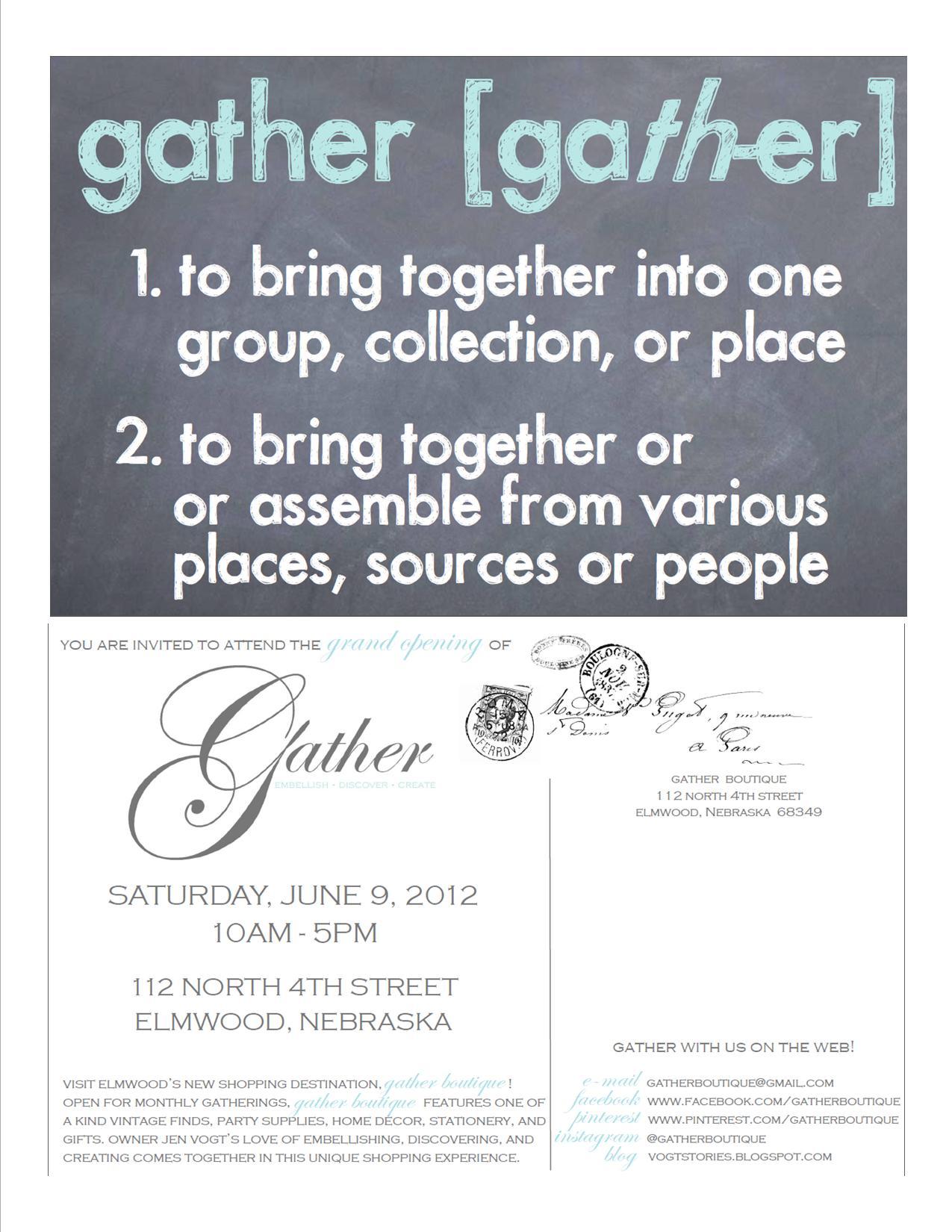 To Gather