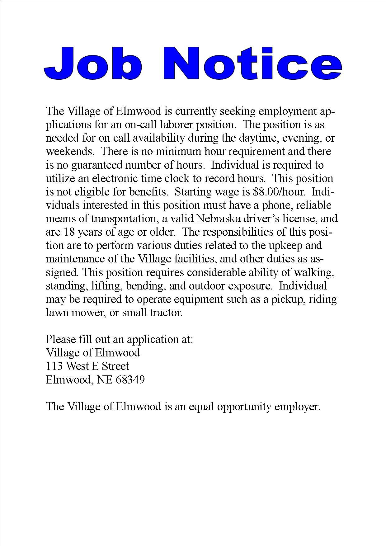 Elmwood_Job_Notice