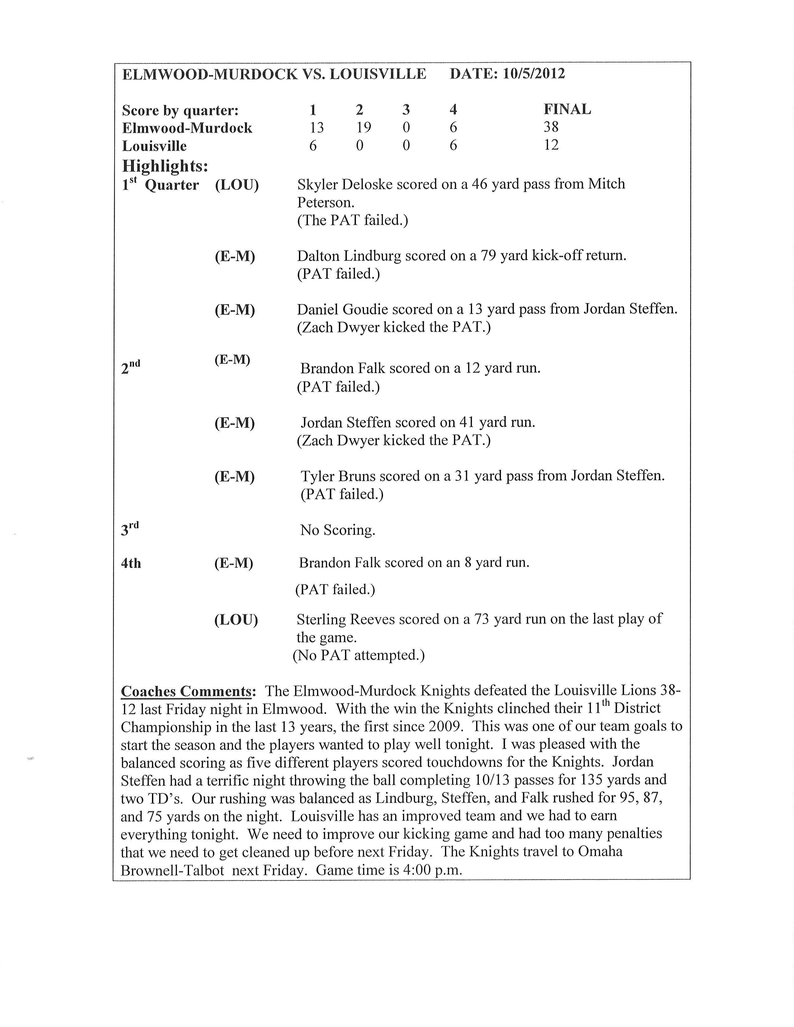 EM Louisville_Game_Summary