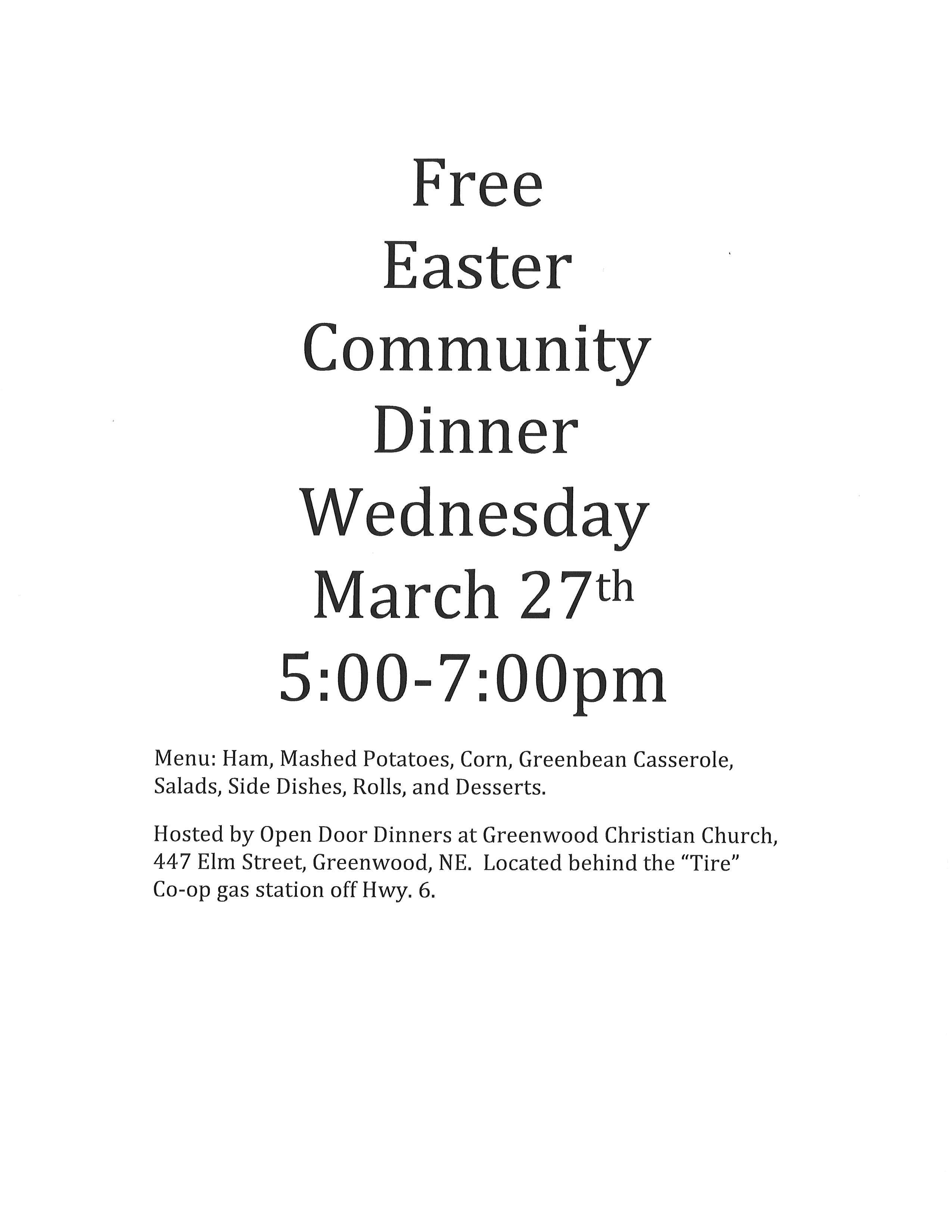 Easter dinner